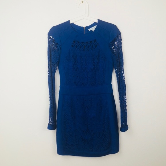 Anthropologie Dresses & Skirts - Anthropologie Charlie Jade lace mini dress blue